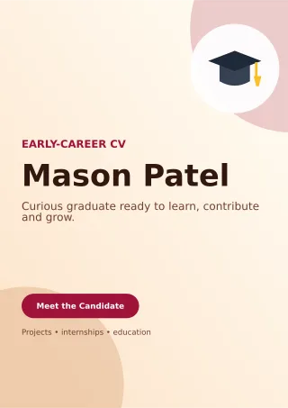 Aurora Graduate Resume One-page Resume — editable white résumé and career template, a4 print
