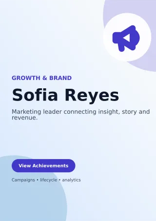 Aurora Marketing Manager Resume One-page Resume — editable white résumé and career template, a4 print
