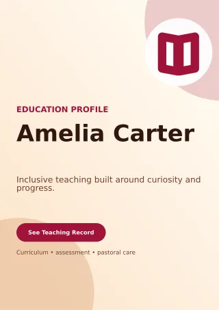 Aurora Teacher Resume Creative Resume — editable white résumé and career template, a4 print