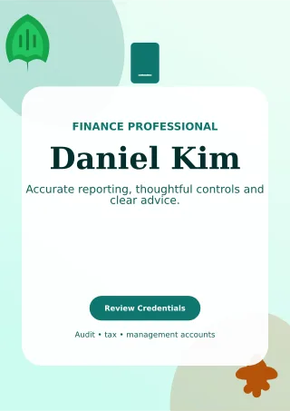 Botanical Accountant Resume Creative Resume — editable white résumé and career template, a4 print