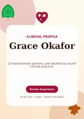 Botanical Nurse Resume One-page Resume — editable white résumé and career template, a4 print