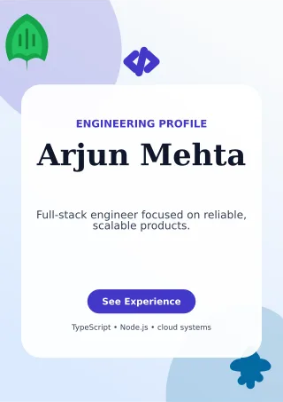 Botanical Software Engineer Resume Creative Resume — editable white résumé and career template, a4 print