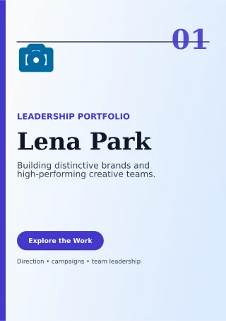 Editorial Creative Director Resume Creative Resume — editable white résumé and career template, a4 print
