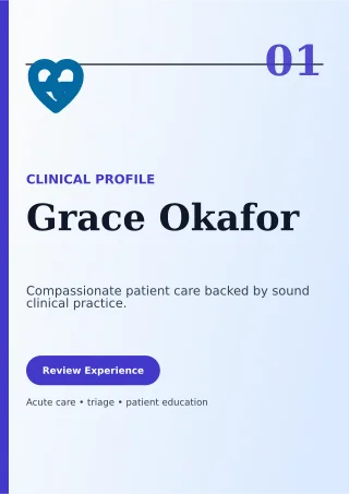Editorial Nurse Resume One-page Resume — editable white résumé and career template, a4 print