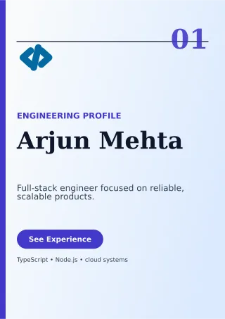 Editorial Software Engineer Resume One-page Resume — editable white résumé and career template, a4 print