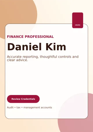 Glass Accountant Resume One-page Resume — editable white résumé and career template, a4 print