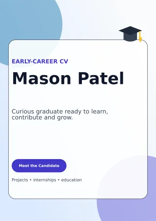 Glass Graduate Resume Creative Resume — editable white résumé and career template, a4 print