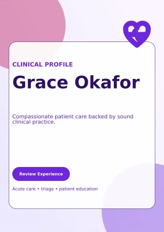 Glass Nurse Resume One-page Resume — editable white résumé and career template, a4 print