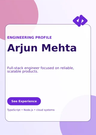 Glass Software Engineer Resume One-page Resume — editable white résumé and career template, a4 print