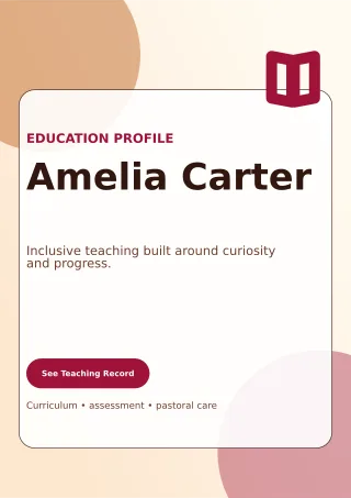 Glass Teacher Resume Creative Resume — editable white résumé and career template, a4 print