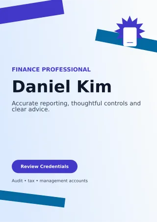 Kinetic Accountant Resume One-page Resume — editable white résumé and career template, a4 print