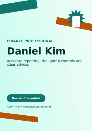 Kinetic Accountant Resume Professional CV — editable white résumé and career template, a4 print
