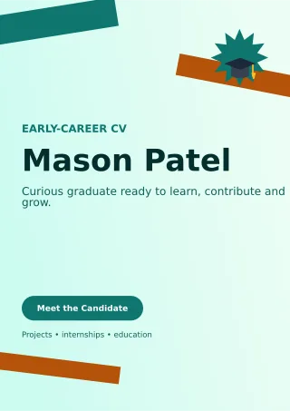 Kinetic Graduate Resume Professional CV — editable white résumé and career template, a4 print