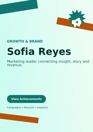 Kinetic Marketing Manager Resume Creative Resume — editable white résumé and career template, a4 print