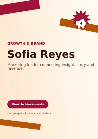 Kinetic Marketing Manager Resume Professional CV — editable white résumé and career template, a4 print