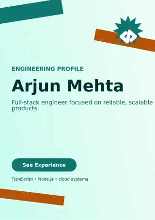 Kinetic Software Engineer Resume One-page Resume — editable white résumé and career template, a4 print