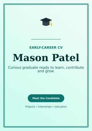 Luxe Graduate Resume Professional CV — editable white résumé and career template, a4 print