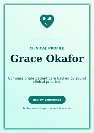 Luxe Nurse Resume One-page Resume — editable white résumé and career template, a4 print