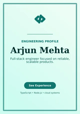 Luxe Software Engineer Resume One-page Resume — editable white résumé and career template, a4 print