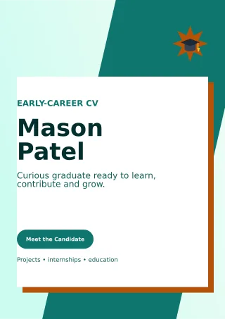 Neo Graduate Resume Creative Resume — editable white résumé and career template, a4 print