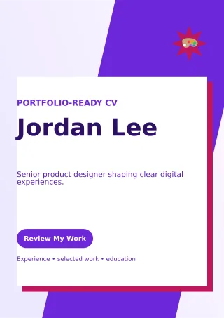 Neo Product Designer Resume Creative Resume — editable white résumé and career template, a4 print
