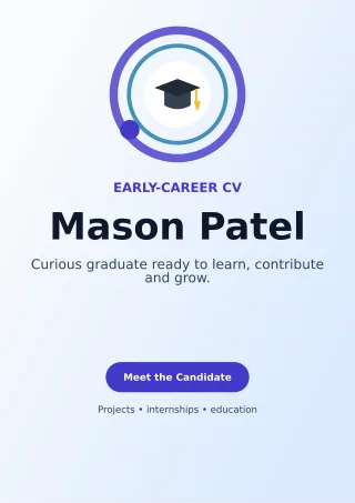 Orbit Graduate Resume Professional CV — editable white résumé and career template, a4 print