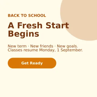 Back to School — editable white school template, instagram post