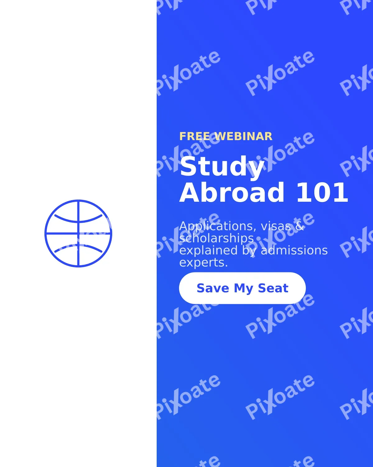 Educational Webinar Educational Webinar — editable blue school template, instagram portrait