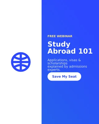 Educational Webinar — editable blue school template, instagram portrait