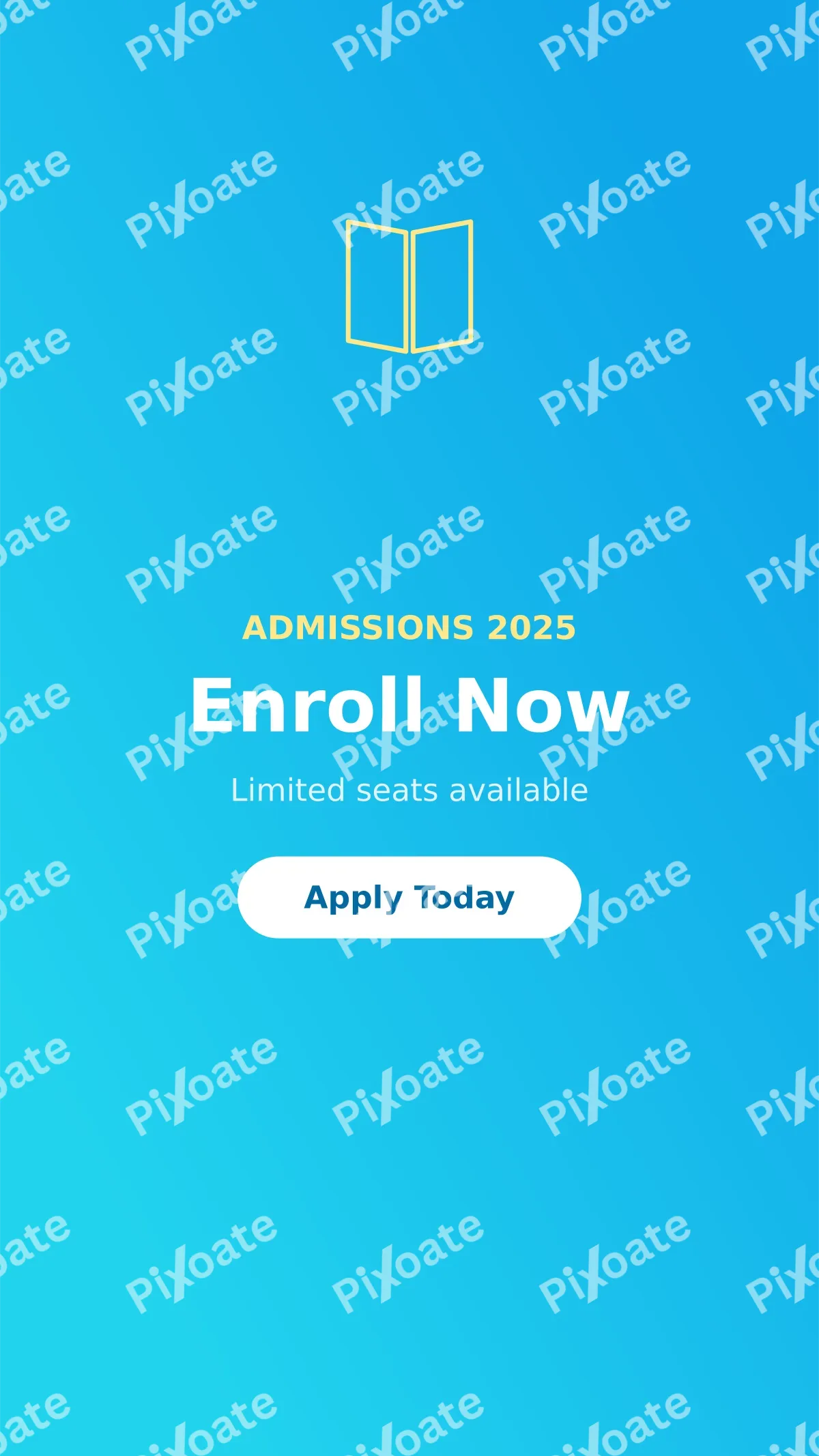 Enrollment Open Enrollment Open — editable blue school template, story / reel