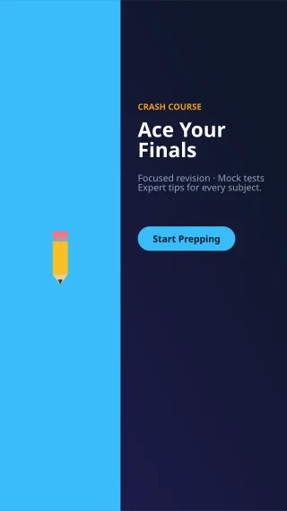 Exam Prep — editable blue school template, story / reel