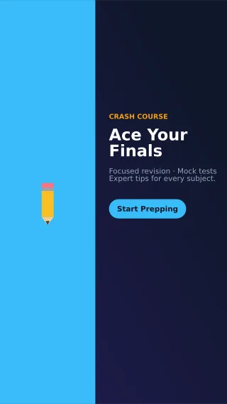 Exam Prep — editable blue school template, story / reel