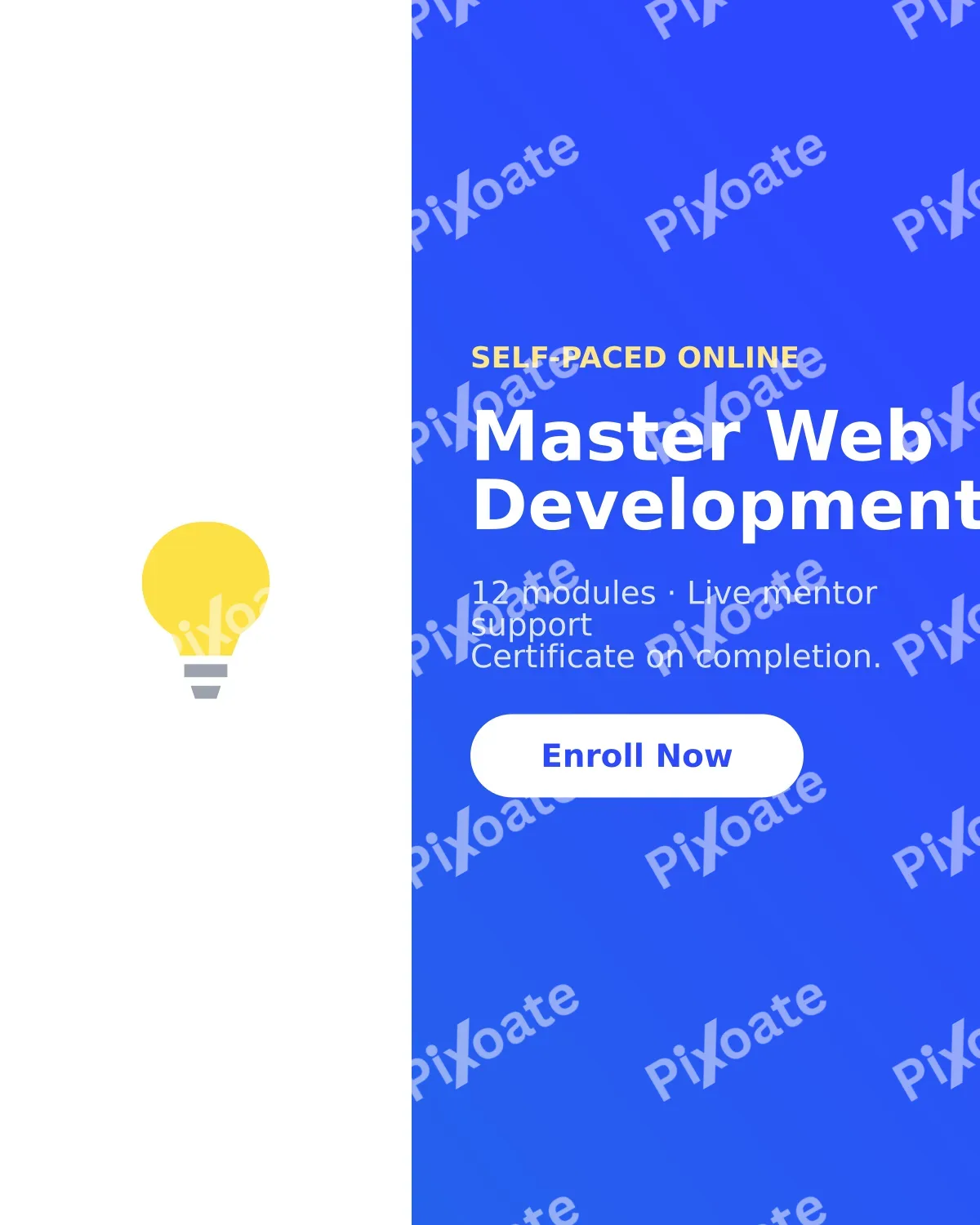 Online Course Online Course — editable blue school template, instagram portrait