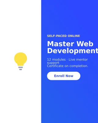 Online Course — editable blue school template, instagram portrait