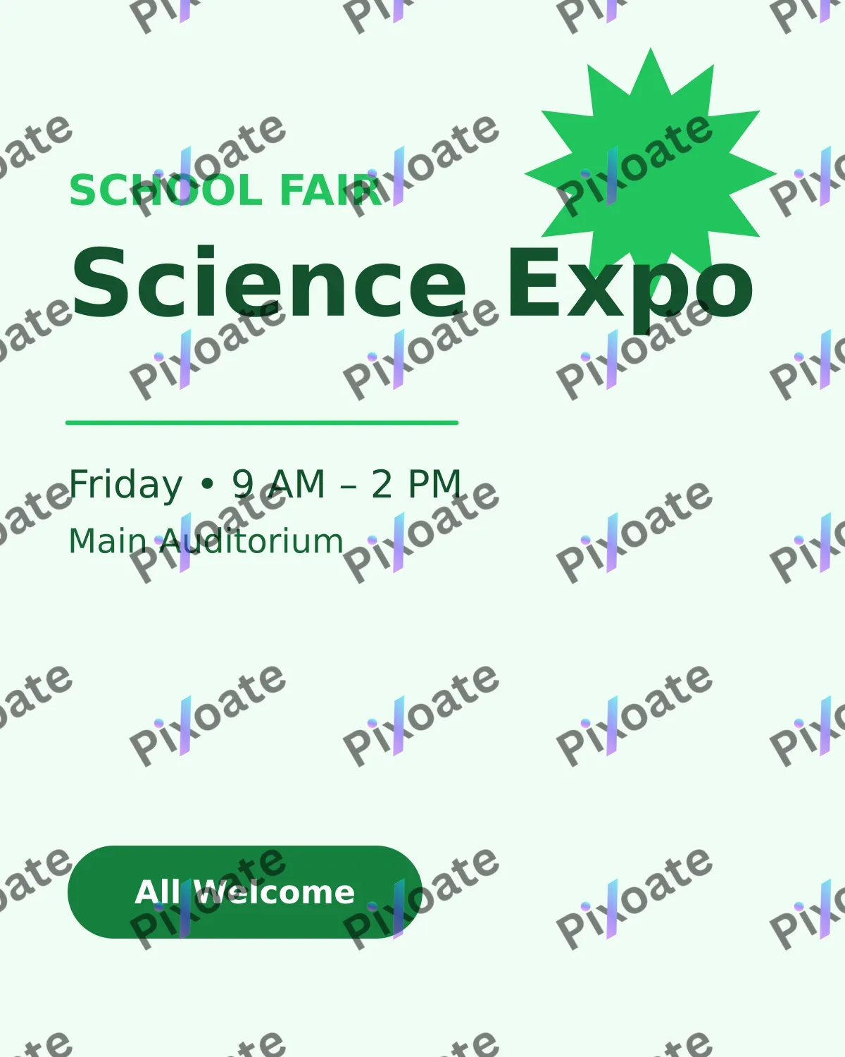 School Event School Event — editable white school template, instagram portrait
