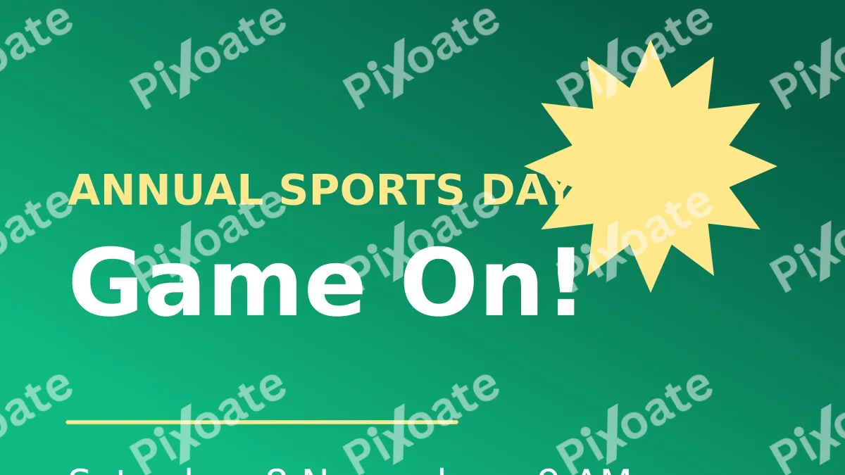 Sports Day Sports Day — editable green school template, youtube thumbnail