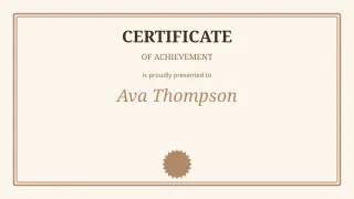 Student Certificate — editable white school template, youtube thumbnail