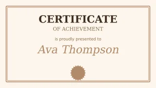 Student Certificate — editable white school template, youtube thumbnail