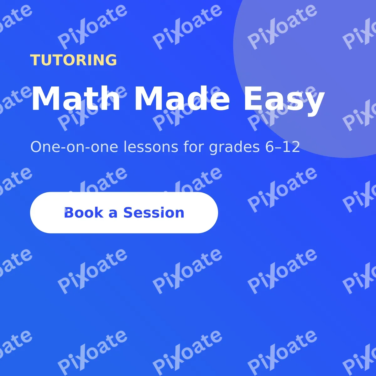 Tutoring Ad Tutoring Ad — editable blue school template, instagram post
