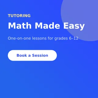 Tutoring Ad — editable blue school template, instagram post