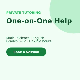 Tutoring — editable white school template, instagram post