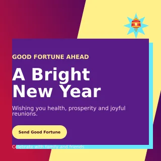 Neo Lunar New Year Square Post — editable purple seasonal template, instagram post