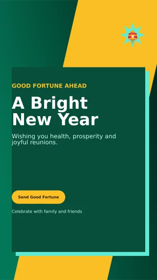 Neo Lunar New Year Story — editable black seasonal template, story / reel