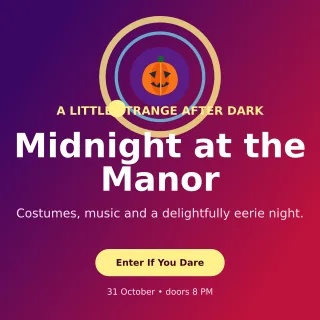 Orbit Halloween Event Square Post — editable purple seasonal template, instagram post