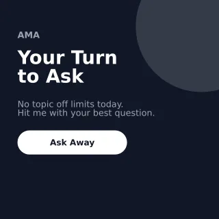 Ask Me Anything Ask Me Anything — editable blue social media template, instagram post