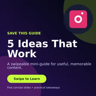 Aurora Carousel Tips Square Post — editable black social media template, instagram post