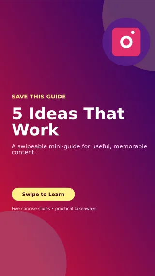 Aurora Carousel Tips Story — editable purple social media template, story / reel
