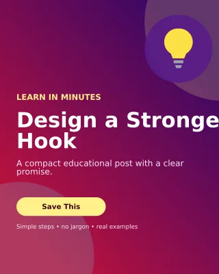 Aurora Mini Tutorial Portrait Post — editable purple social media template, instagram portrait