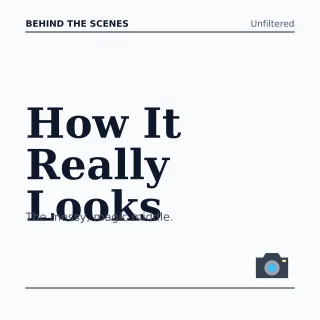Behind the Scenes — editable white social media template, instagram post