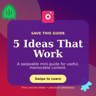 Botanical Carousel Tips Square Post — editable purple social media template, instagram post